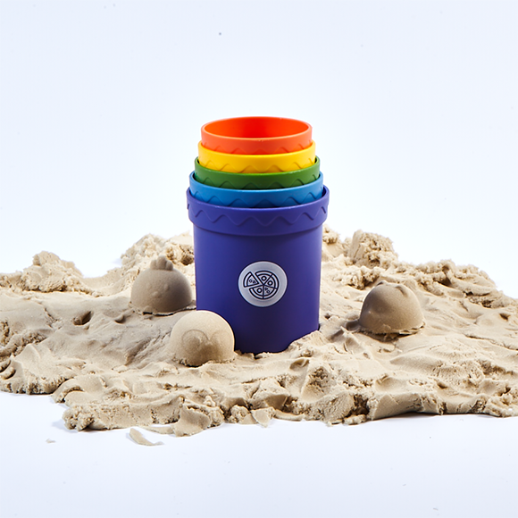 Rainbow animal stacking cup