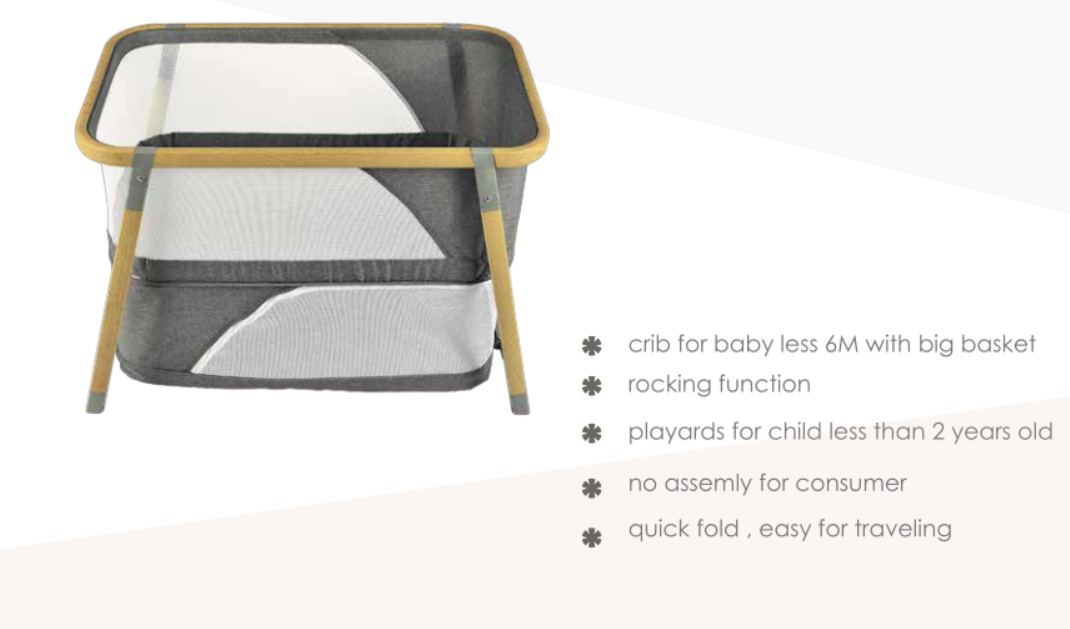 Baby crib,rocking function,quick fold,easy for travelling