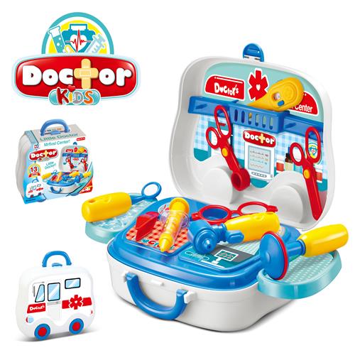 Doctor Play Set In Car Shape Suitcase