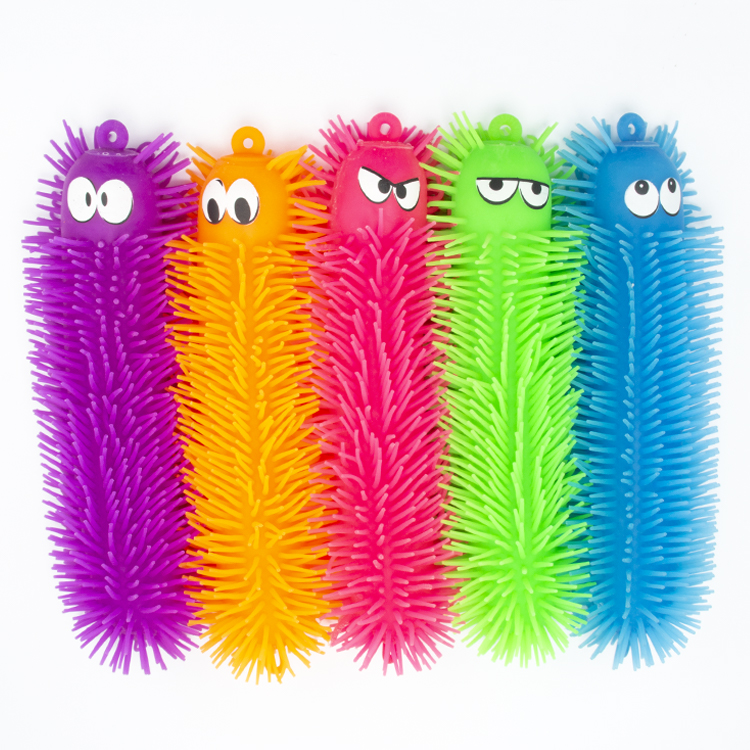 PUFFER BALL Soft Caterpillars Eco-friendly Cuddly Stress Relief Toys with Creative Designs