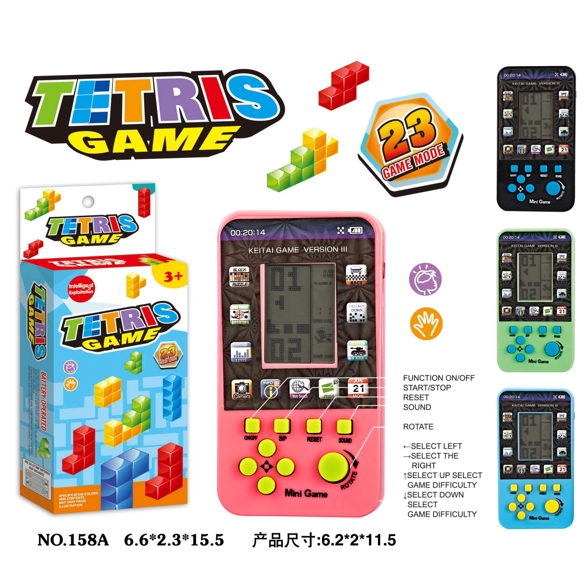 Tetris Game, Game Machine Series, Electronic Plastic Toy