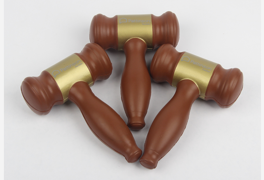 PU foam antistress gavel stress ball