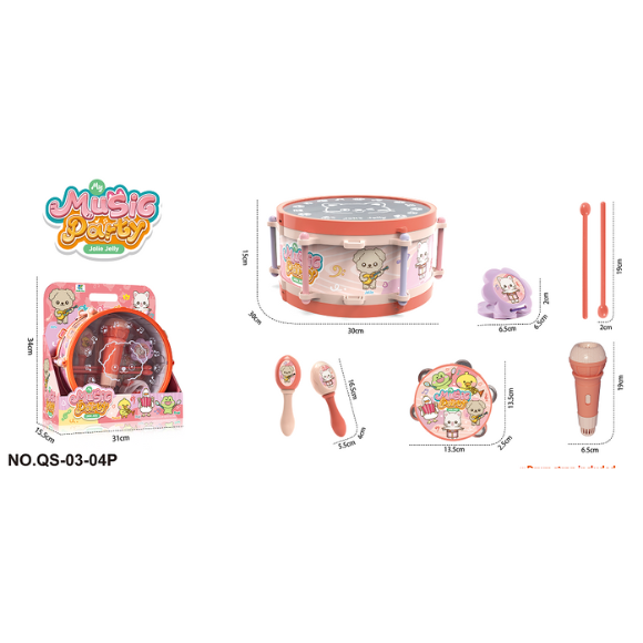JOLLE JELLY  INSTRUMENT SET   PINK