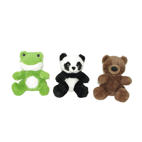plush frog,panda,bear