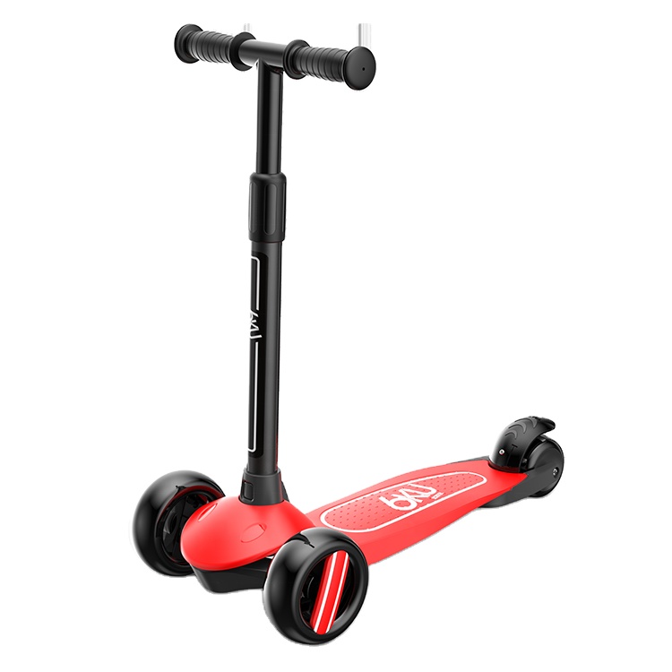 Red F3 Kids Scooter for 3+ Years Kids, Made by Aluminum+Nylon Plastic, Accept FOB & T/T, 3-Wheel Easy to Carry
