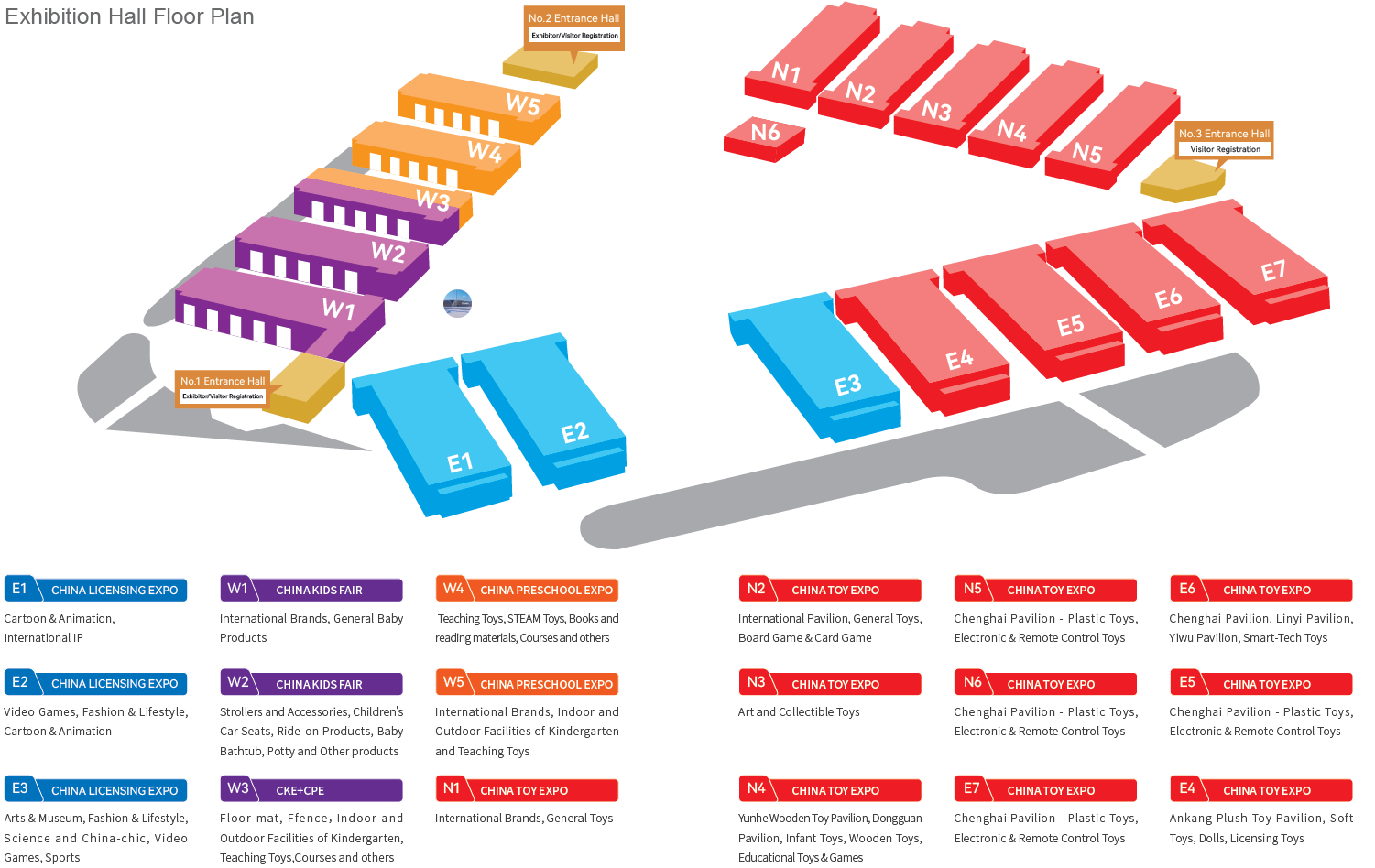 Preview of the Exhibition Hall Floor Plan