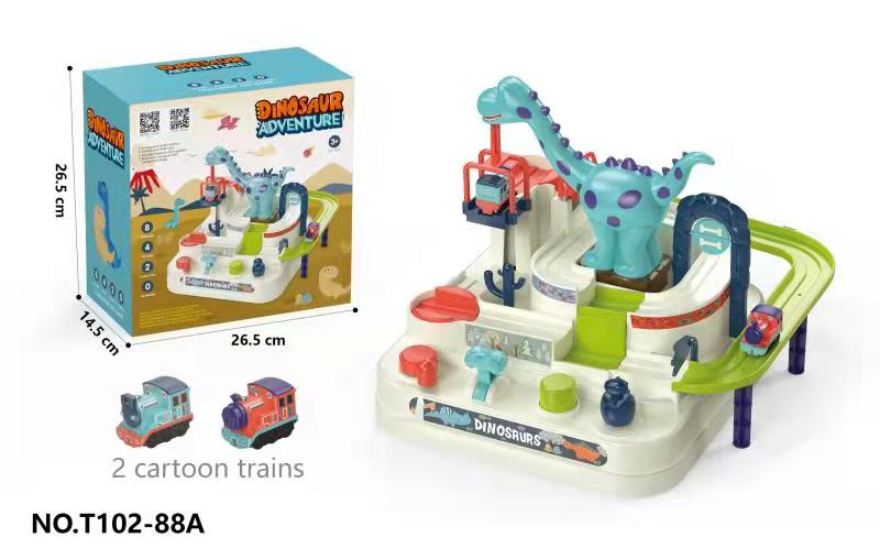 Hot Selling T102-88A Dinosaur Adventure Easy to Play No Batteries Mechanical Principle Smooth Surface Educational Toy
