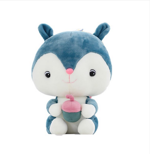 M0026 Animal Series Squirrel Plush Toy Made by Polyester, Eco Friend, Fun Gift for Your Children