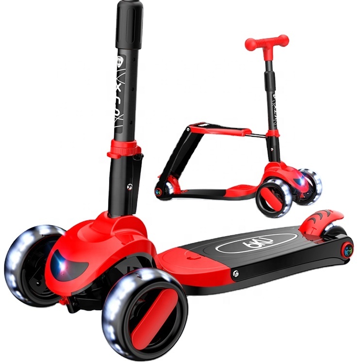 Colorful KD-S8 Kids Scooter with Valid EN 71, ASTM F963 Test Report, Foldable, Multifunctions