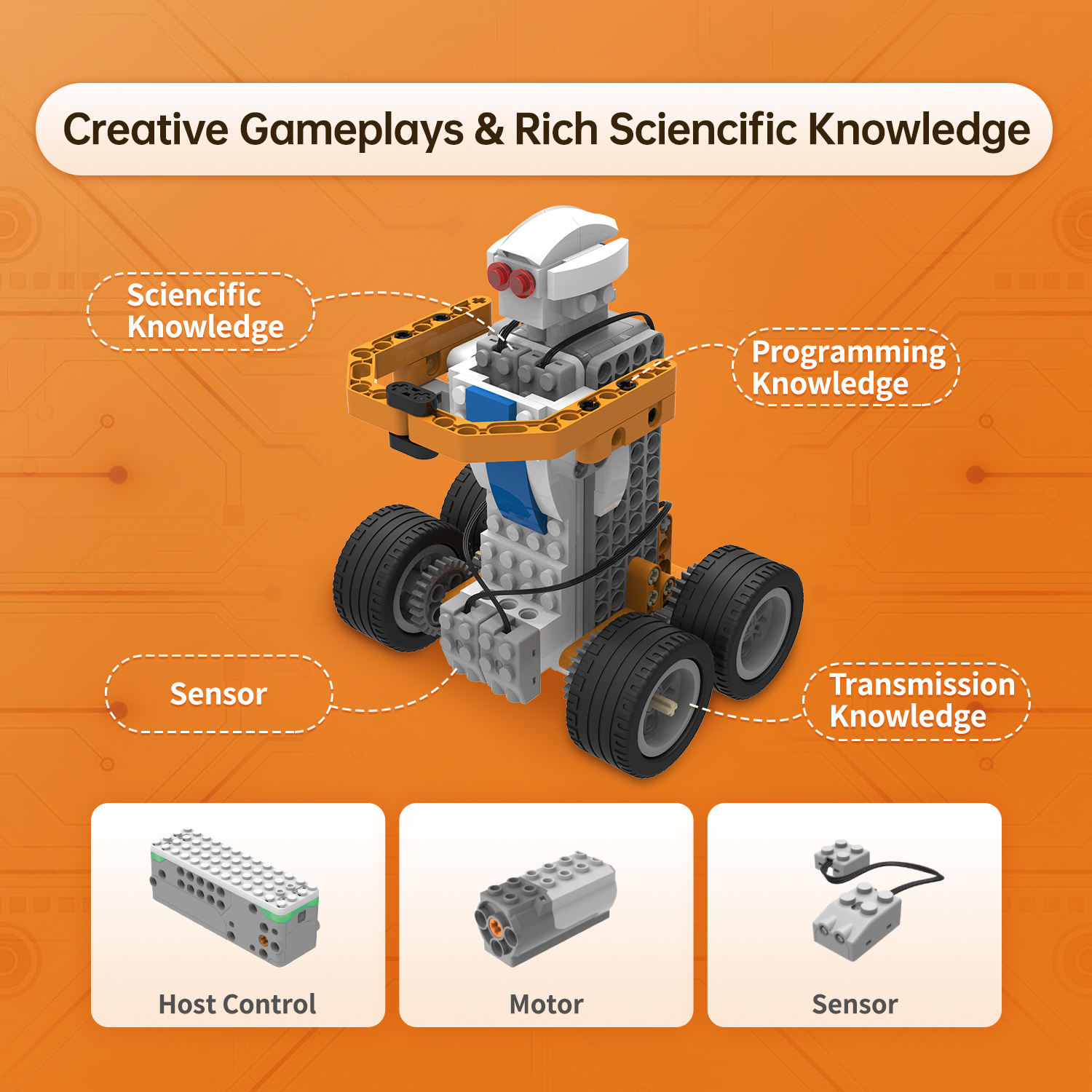 SPB Series Super Robot 400+ PCS DIY STEAM Educational Programmable with Free APP Robot Toy