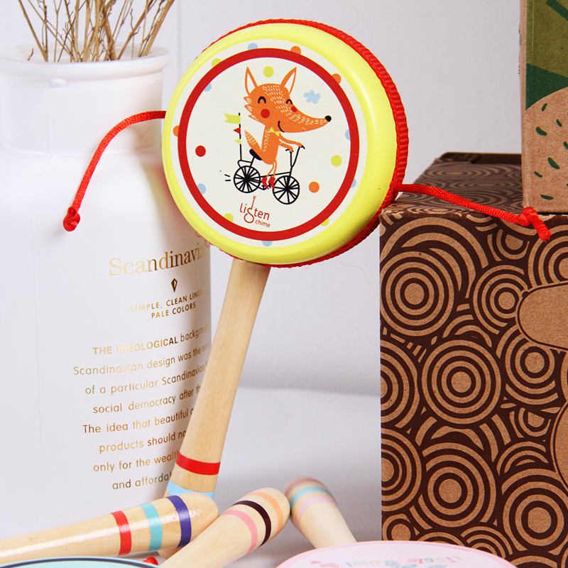 Interesting Wooden Rattle Toys Creative Design Quality-guaranteed Eco-friendly wooden toys for kids