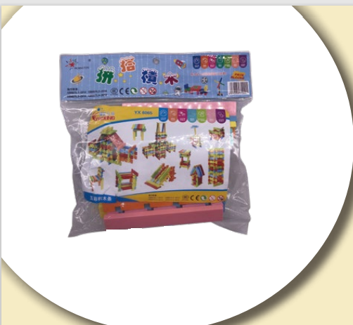 Colorful tile building blocks 40/65/130 pcs for kids wholesale from China toy factory
